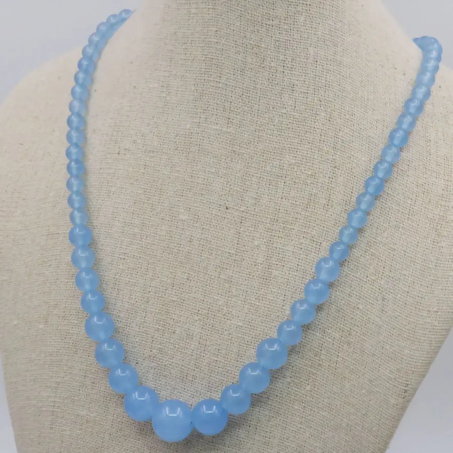 Красивые бусы ожерелье цепочка серьги наборы синие авантюрин круглые бусины