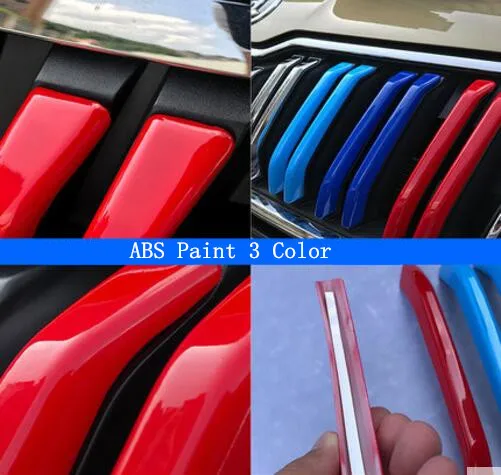 Автомобильный передний гоночный гриль ABS Paint бампер сетка решетка радиатора