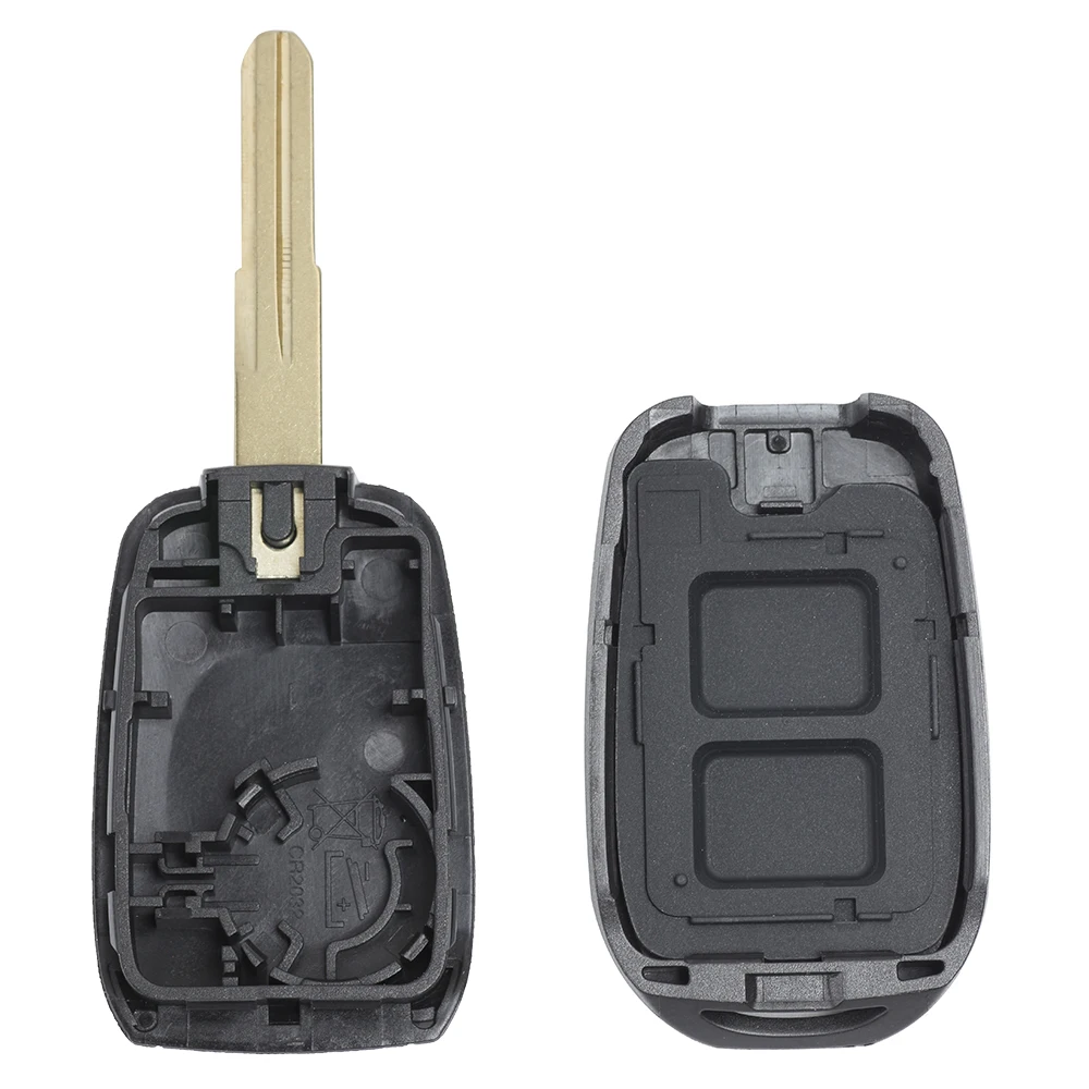 KEYECU 10X Сменный Чехол для дистанционного ключа Fob 2/3 кнопка Renault Duster Trafic Clio4 Master3 Logan