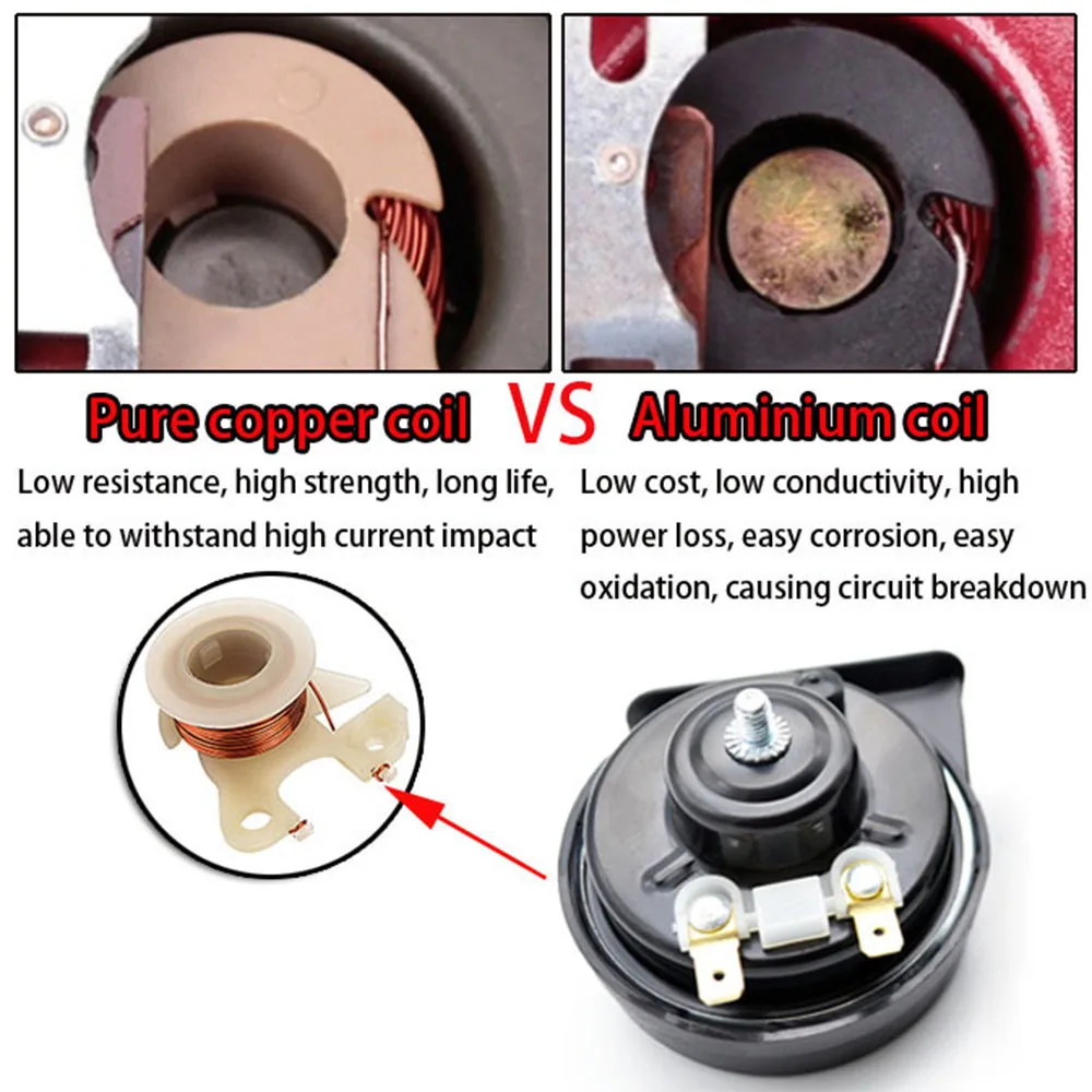 1 комплект Улитка водонепроницаемый громкий автомобильный гудок 410/510 Гц