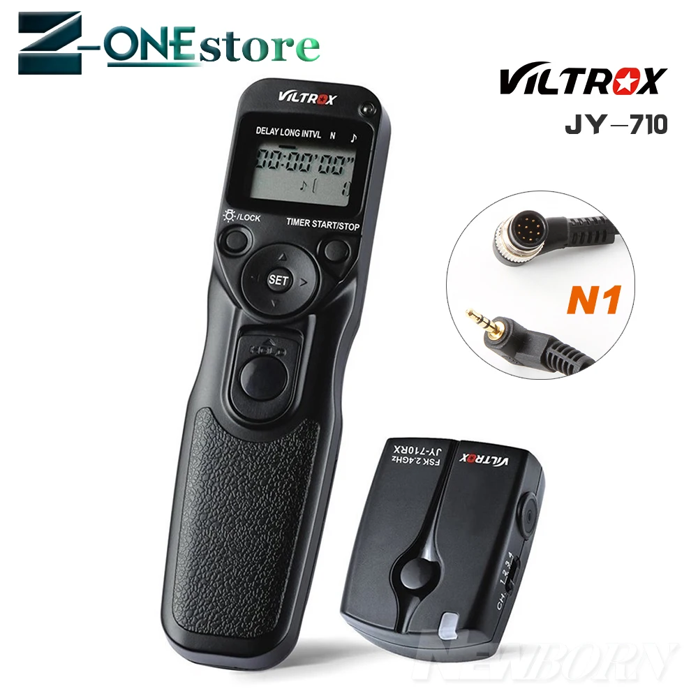 Wireless Timer Remote For Nikon D850 D810a D810 D800E D700 D500 D300s D200 D100 D5 D4s D4 D3s F5 F6 F100 F90X MC-30 MC-36