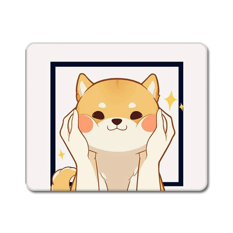 Shiba Inu Doge мультфильм животных дети природа резиновый коврик для мыши ноутбука