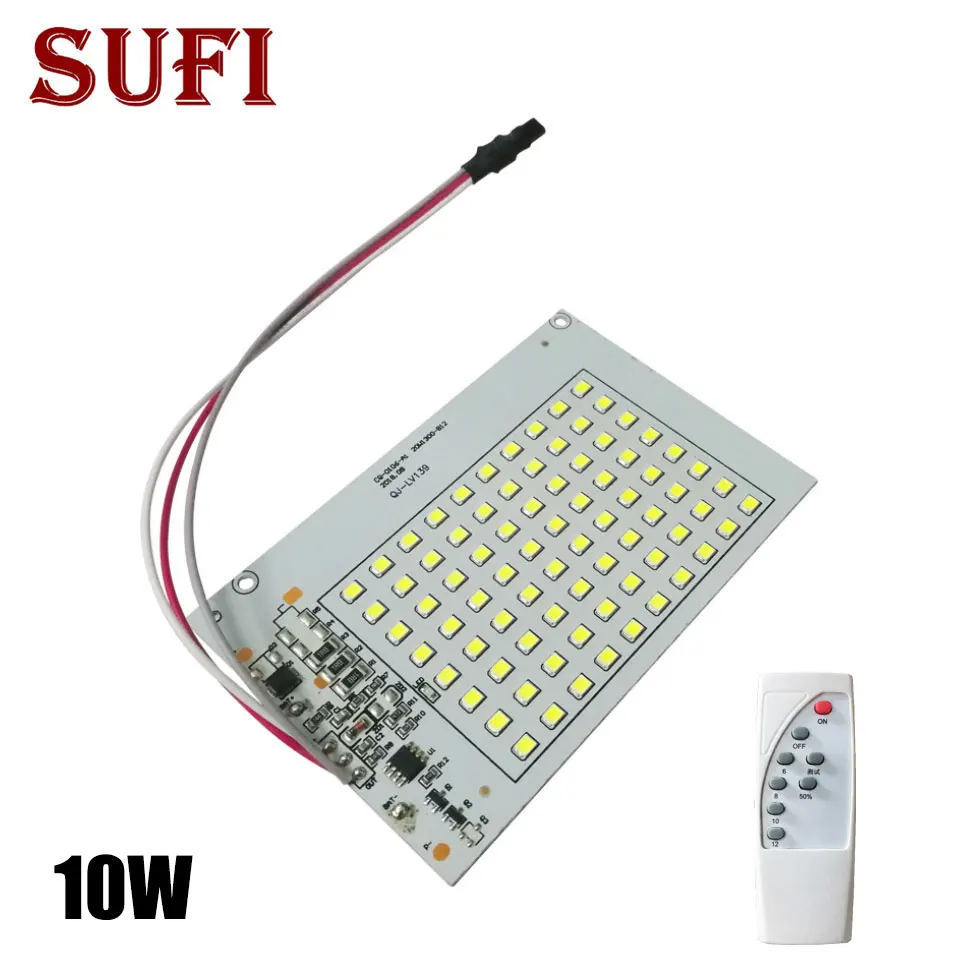 Высокая мощность 10 Вт Солнечный источник света с пультом дистанционного