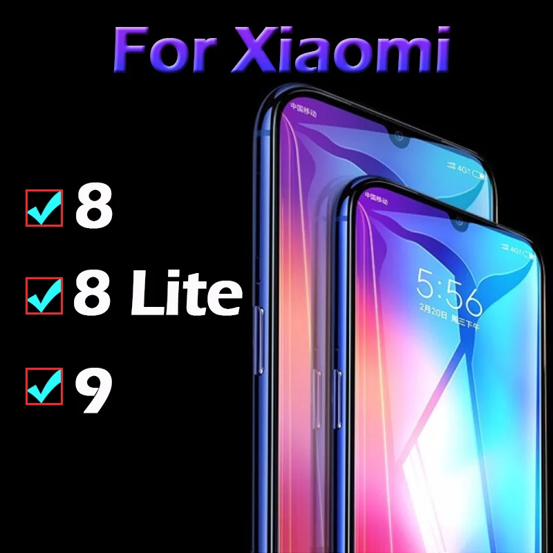 Защитная пленка для экрана Xiaomi 8 закаленное стекло 8lite|Защитные стёкла и плёнки