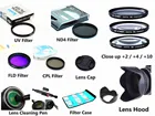 Набор фильтров 58 мм + бленда + крышка + чистящая ручка для Canon EOS 2000D 4000D 250D Rebel T7 T100 SL3 с объективом 18-55 мм, DSLR камера