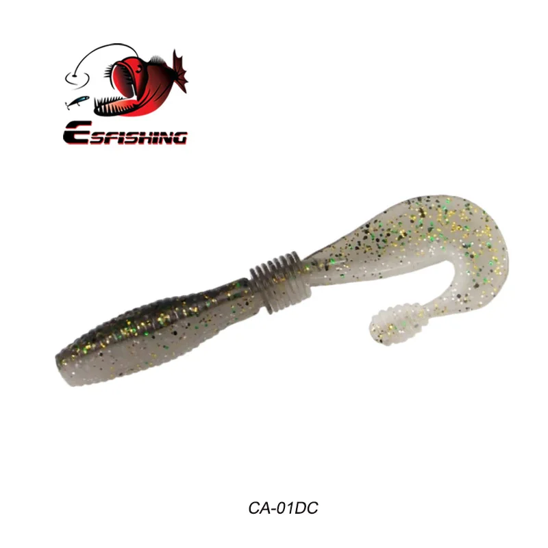 CA01DC Esfishing приманка счетчик запаха Grub 100 мм 7,8 г рыболовные приманки Мягкая приманка воблер снасть Карп медленно джиггинг приманка форель, щука - Цвет: CA01DC
