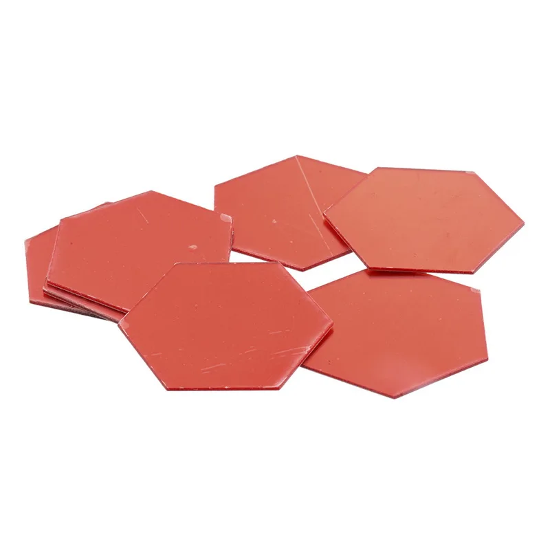 red IVYSHION 120 шт 3D Шестигранная акриловая зеркальная Настенная Наклейка s DIY художественная настенная декоративная наклейка для гостиной Зеркальная Наклейка Золотой домашний декор - Цвет: red
