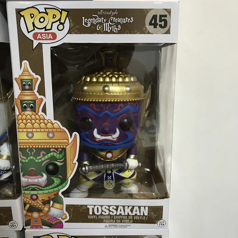 Азия эксклюзивный FUNKO POP 8,5 ''официальный легенд твари и мифы-Tossakan#45 Виниловая фигурка Коллекционная модель игрушки - Цвет: Зеленый