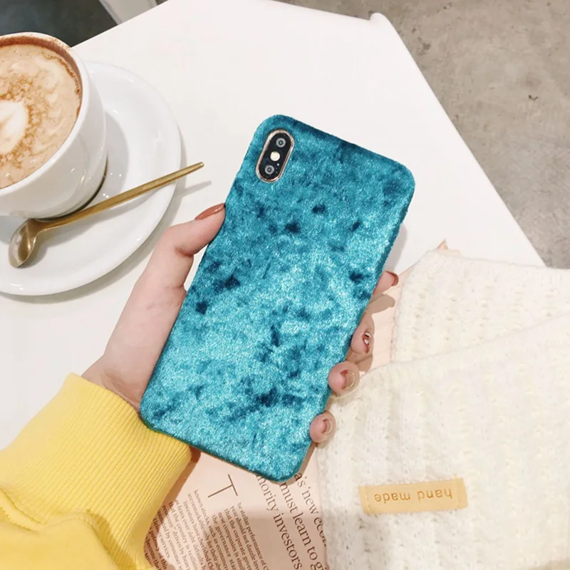 Красный отражающий бархатный чехол для телефона для iphone 6 6s 7 8 Plus зеленый все включено анти-осень мягкий чехол XS Max XS XR X