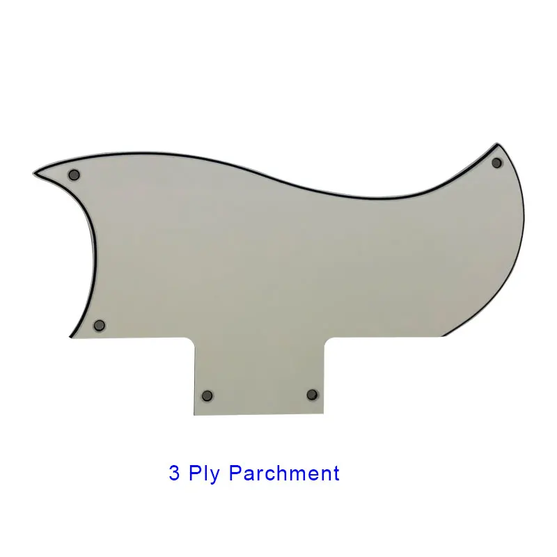 3 ply parchment Pleroo гитарные части накладки костюм для Gibson SG 61 гитара царапина пластина 5 винтовых отверстий soporte электрогитара ra - Цвет: 3 ply parchment