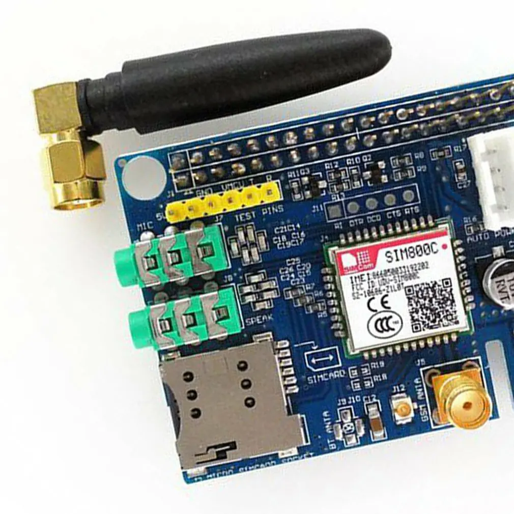 Маленький размер SIM800C GSM GPRS модуль четырехдиапазонная Плата развития Модуль подходит для Raspberry Pi