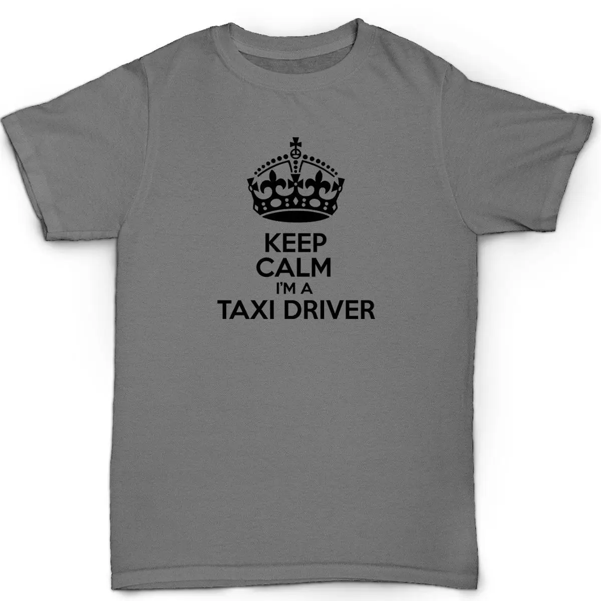 Keep calm i'm a taxi driver Мужская футболка humor birthday minicab cab Футболка с принтом мужские