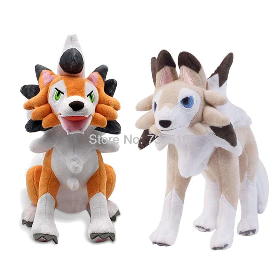 Новые мягкие животные солнце и луна Lycanroc Полночь полудня Сумерки мечта формы плюшевые мягкие куклы детские игрушки-персонажи 9-10 дюймов подарок
