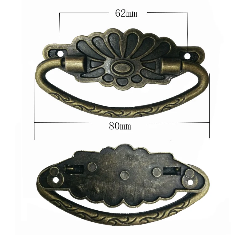 8pcs Vintage Knobs and Handles Antique Bronze Cabinet Furniture Hardware Drawer Dresser Box Case Door Pull | Обустройство дома