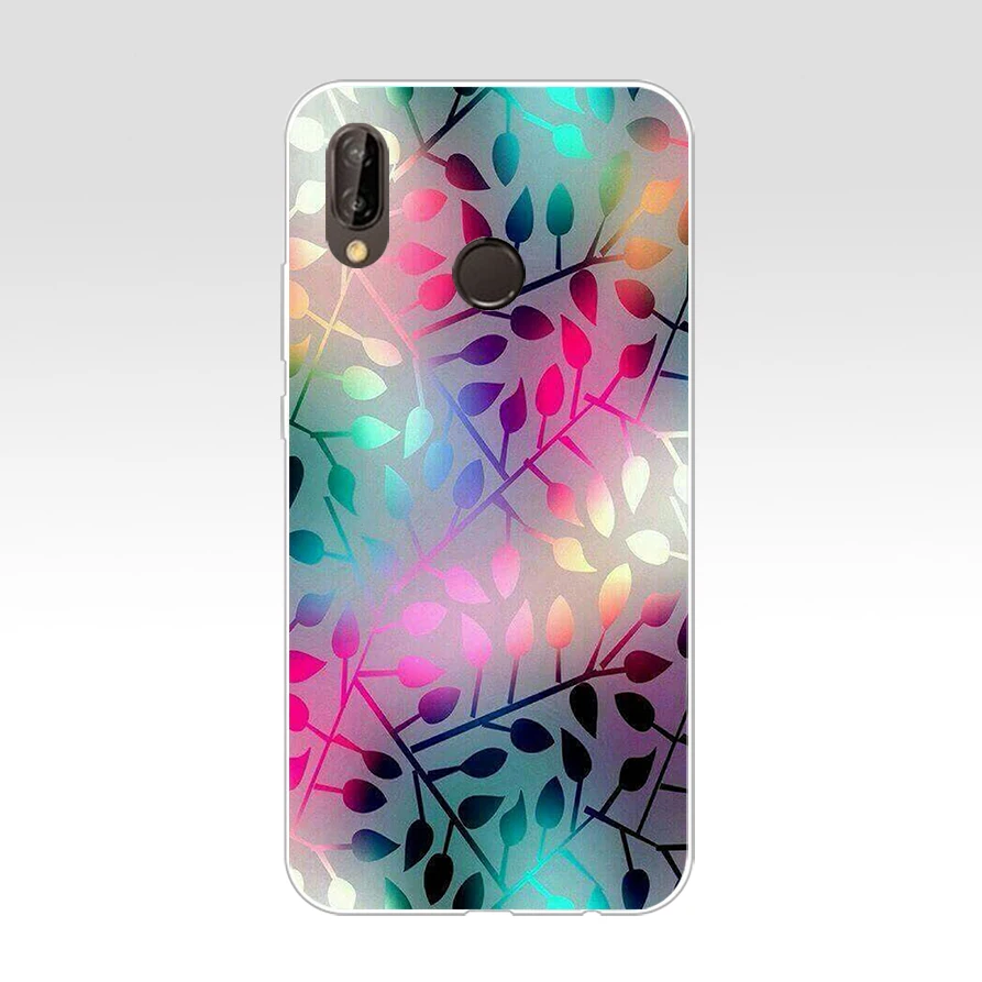 Чехол для Huawei P20 Lite 5 84 дюйма мягкая резина ТПУ силикон задняя крышка телефона