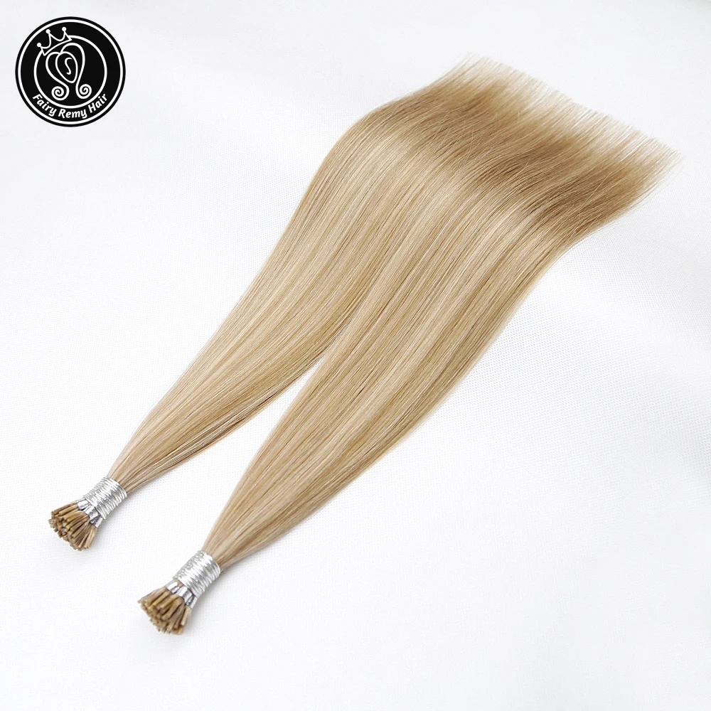 Сказочные волосы Remy 0 8 г/локон 16 &quot18&quot 20 &quotRemy I Tip человеческие для наращивания