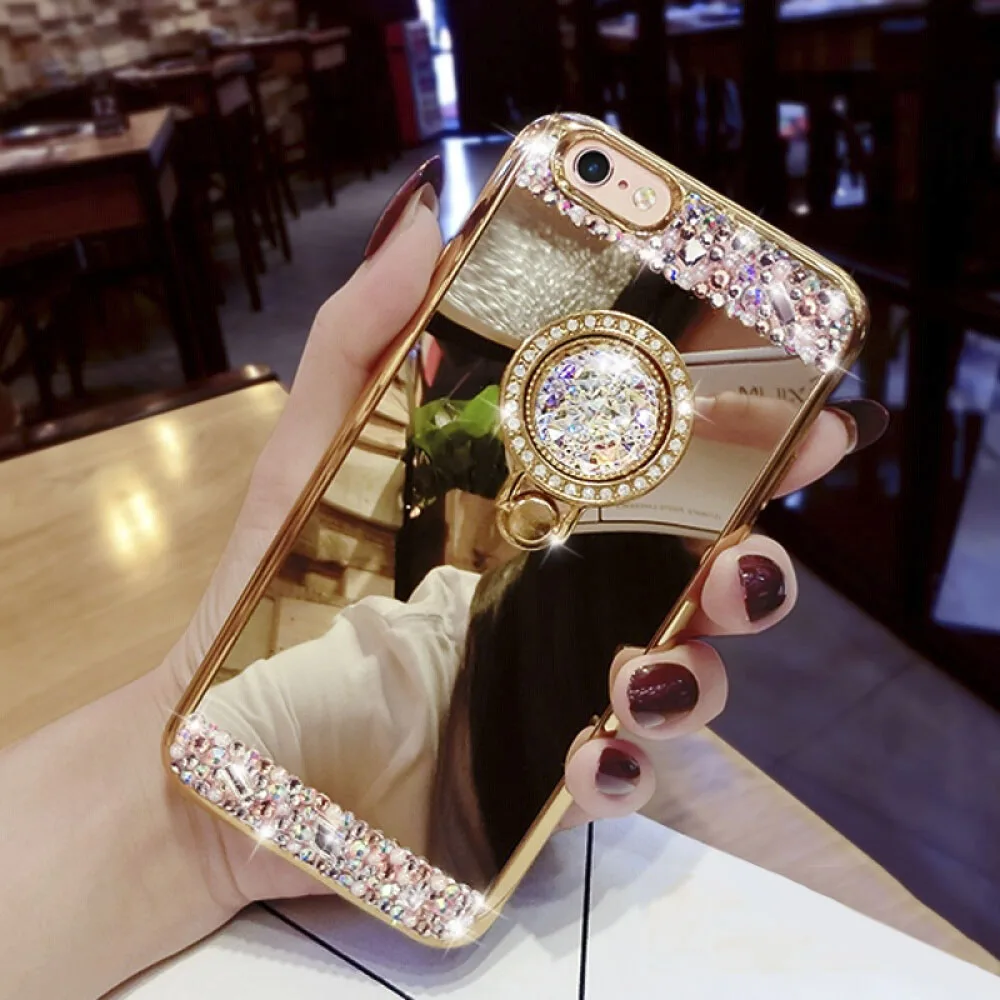 New Bling Rhinestone Phone Case Cover For Samsung Galaxy S8 plus S9 Plus Crystal Mirror S10 lite Shell |