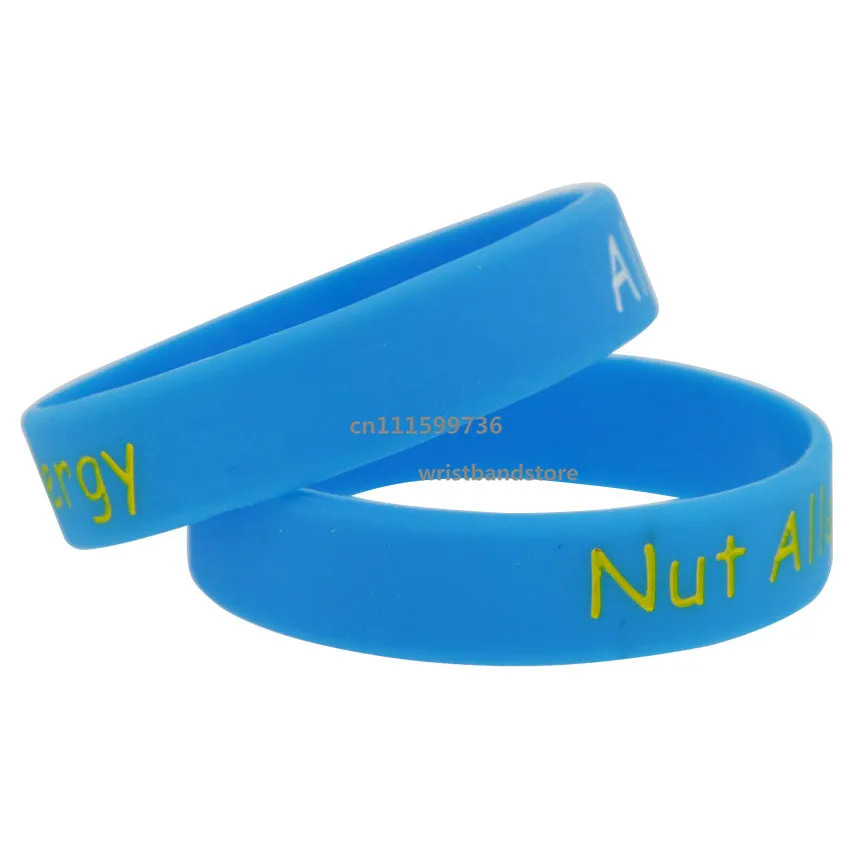 1 шт. гипоаллергенный силиконовый браслет 5 цветов|allergy wristband|allergy alert braceletnut allergy