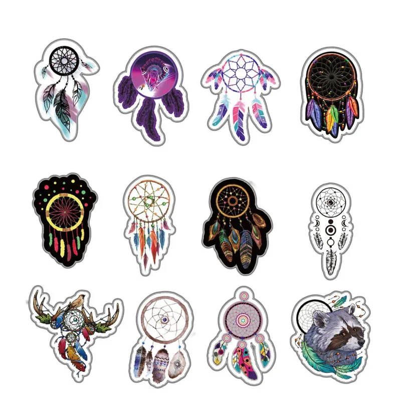 57pcs/pack Psychedelic Pattern Animal Sticker Suitcase Fridge Bicycle Skateboard Waterproof Stickers DIY Toys for Children Gifts