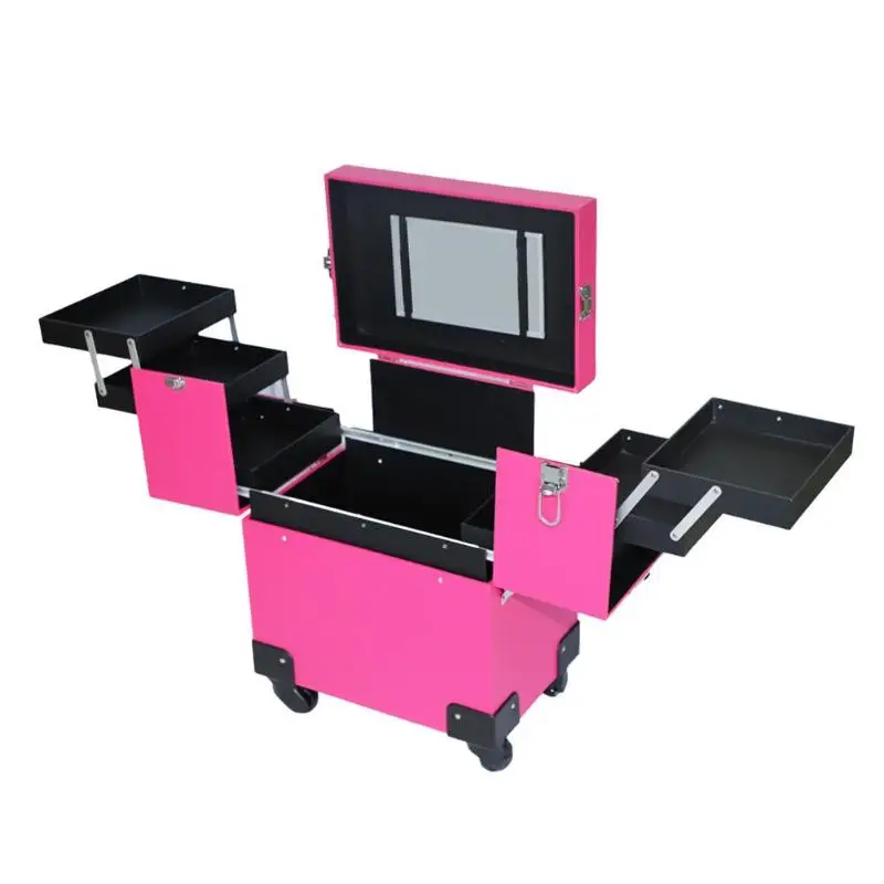 Профессиональный алюминиевый косметический чехол для макияжа портативный