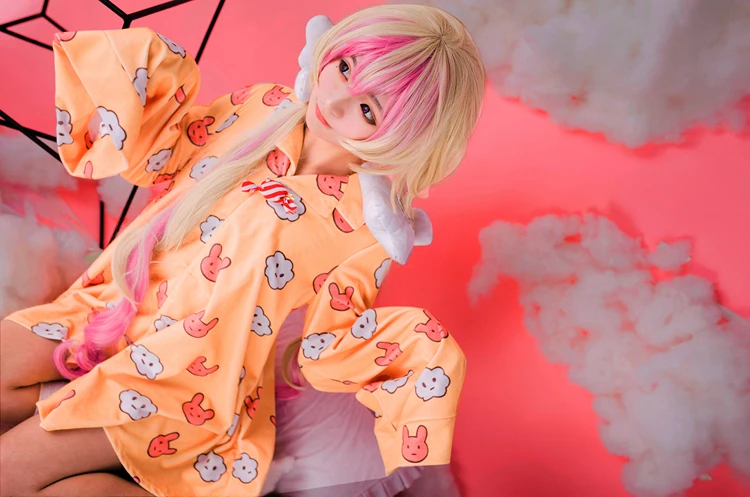 Волшебный проект для девочек Mahou Shoujo Ikusei Keikaku Nemurin; Пижама; костюм для костюмированной вечеринки с облаками