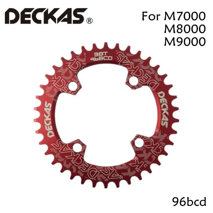 Deckas круглый 96BCD цепь MTB Горный BCD 96 велосипед 32T 34T 36T 38T шатун зубная пластина Запчасти для M7000 M8000 M9000