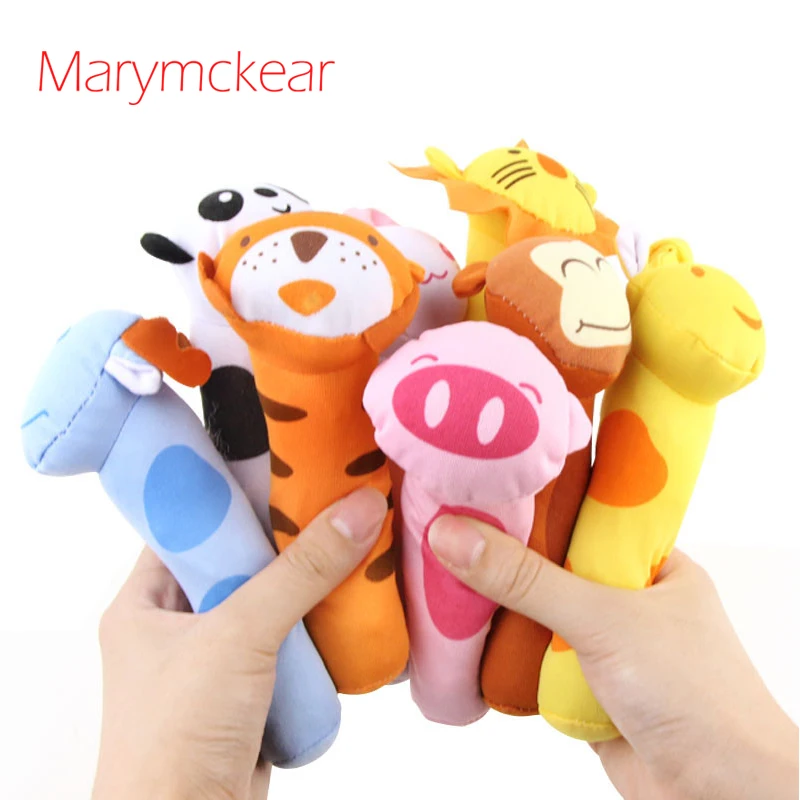 

1 шт., детская мини-погремушка с животными, 3x14,5 см