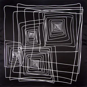 Высококачественный шарф из чистого шелка, Женская бандана, женский шарф для волос, женский шейный шарф из натурального шелка в клетку