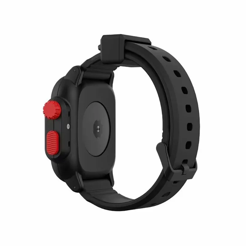 02 Black RedBUT Водонепроницаемый чехол для Apple Watch band 4 iwatch band 42 мм силиконовый ремешок 44 мм 40 мм pulseira браслет умные часы аксессуары петля - Цвет ремешка: 02 Black RedBUT