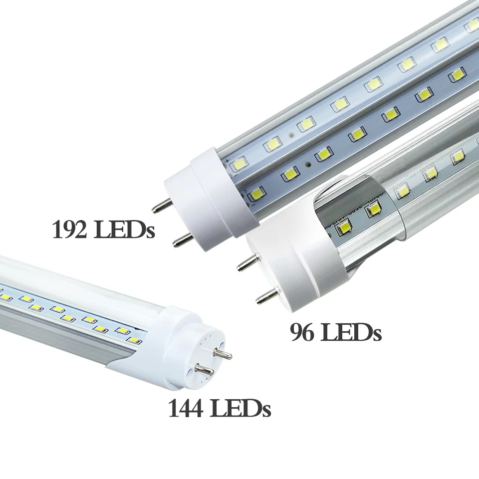 Супер яркие светодиодные флуоресцентные лампы G13 4ft 20W 28W 36W T8 96Led 144LED 192LED SMD2835 AC 85 265V