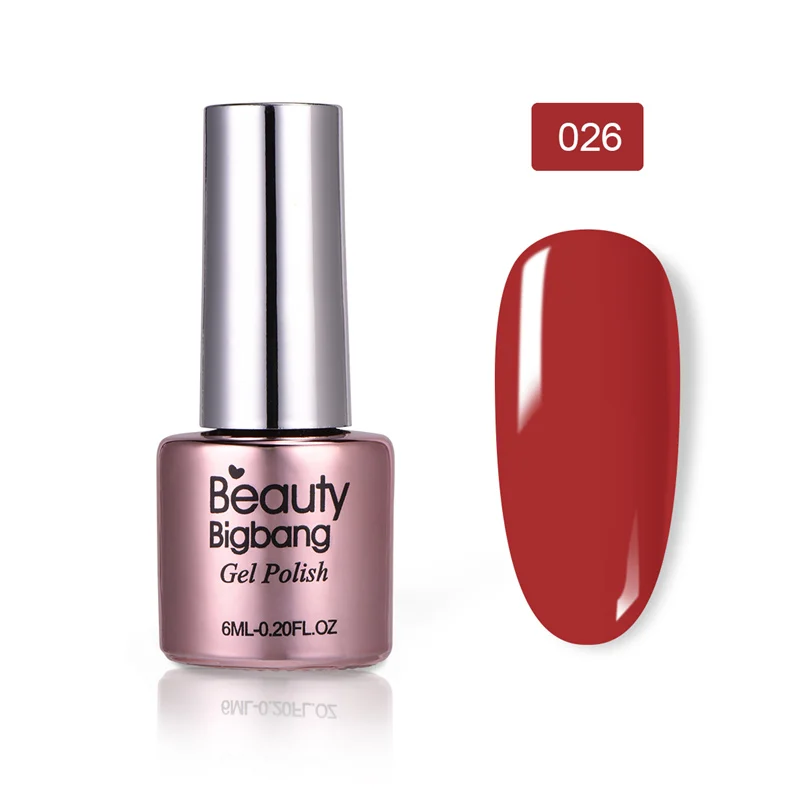 26 BeautyBigBang, 6 мл, 36 цветов, замачиваемый Гель-лак для ногтей, УФ-гель, верхнее покрытие, матовое покрытие, лаки для ногтей, для маникюра, верхнее покрытие, не протирается - Цвет: 26