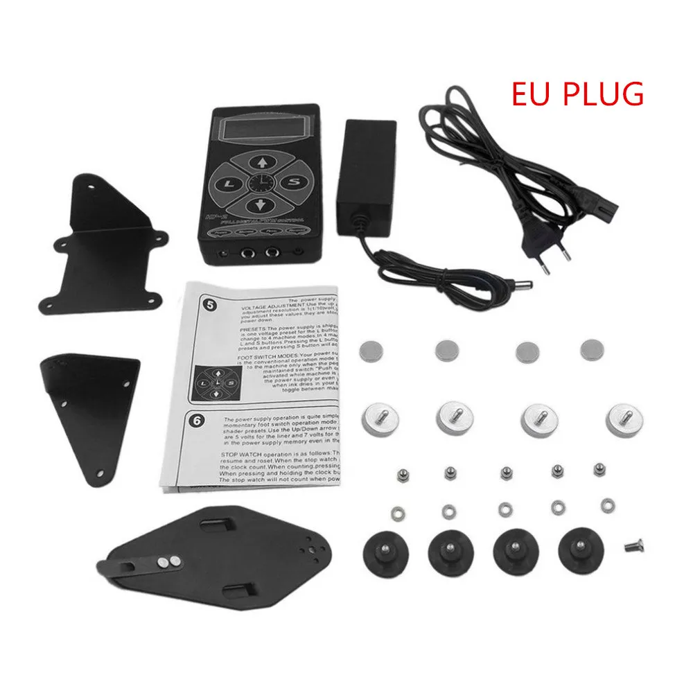 EU PLUG Hp-2 Татуировка Электропитание профессиональный источник питания цифровой двойной ЖК-дисплей Татуировка Электропитание машины Seliing - Цвет: EU PLUG