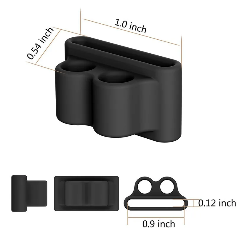 Anti-lost Silicone Holder for AirPods Case Winder Portable Strap Apple Accessories | Электроника