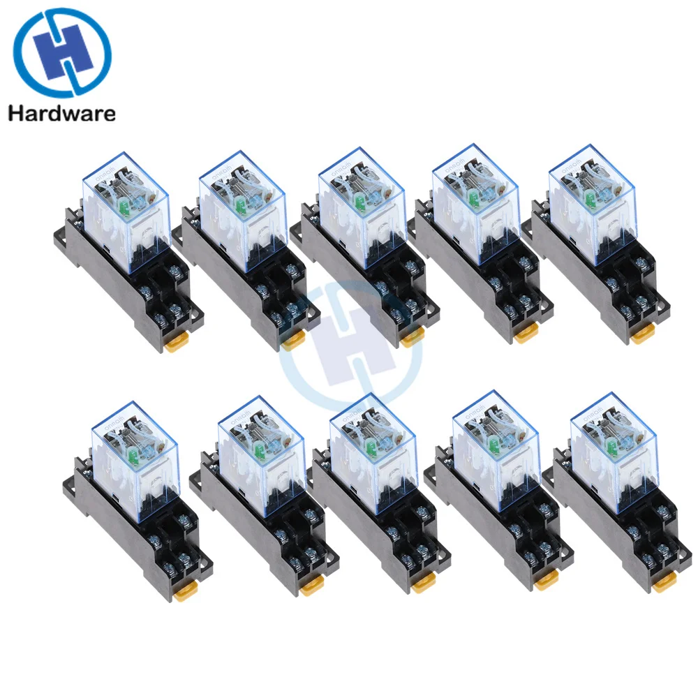 10 шт. LY2NJ HH62P электронное мини электромагнитное реле А 8PIN катушка DPDT 12 в пост. Тока