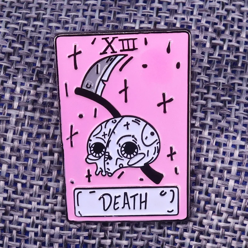 

Death XIII Tarot Readers Gift Occult Goth Wiccan Pin badge