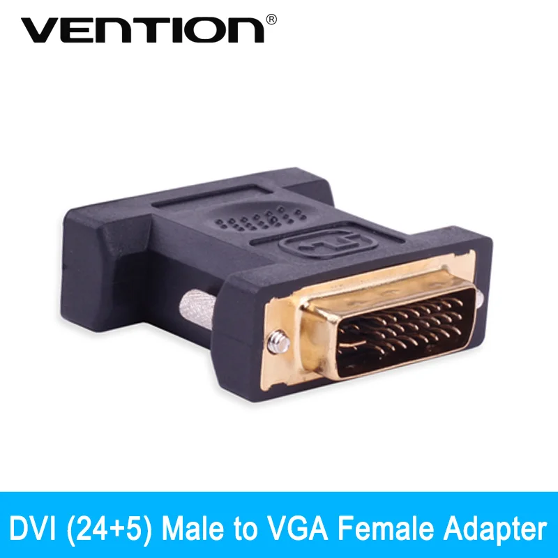 Адаптер Vention DVI (24 + 5) Папа VGA переходник VGA|Кабели VGA| |