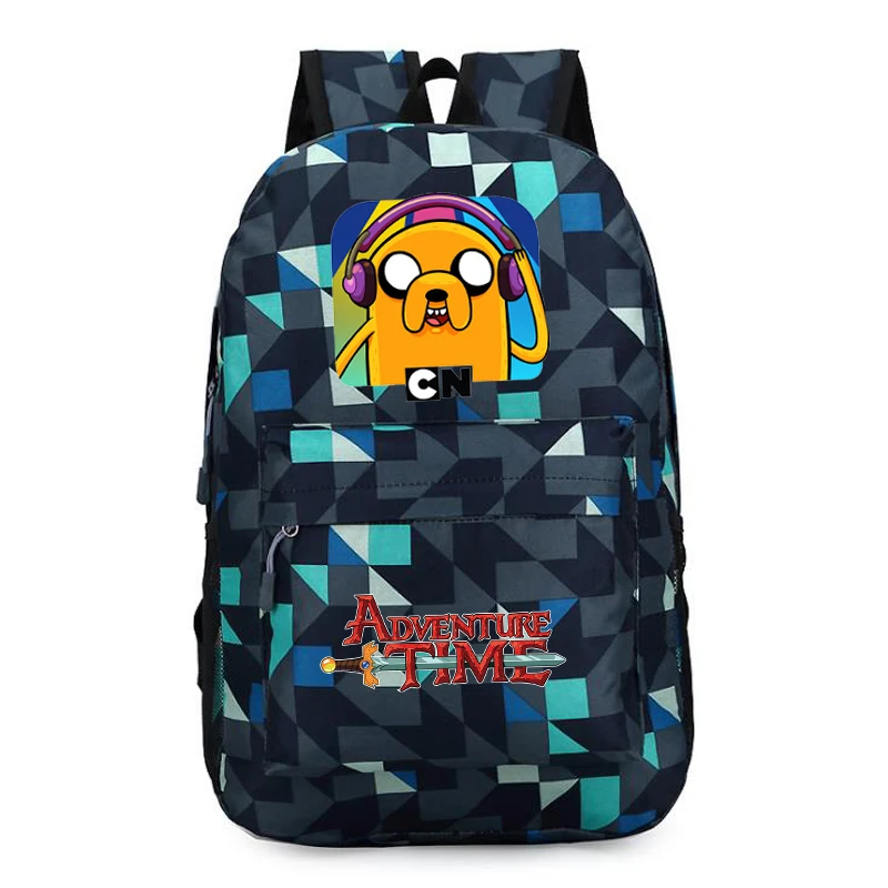 Рюкзак с изображением Финна из Adventure Time and Jake для мальчиков и девочек-подростков