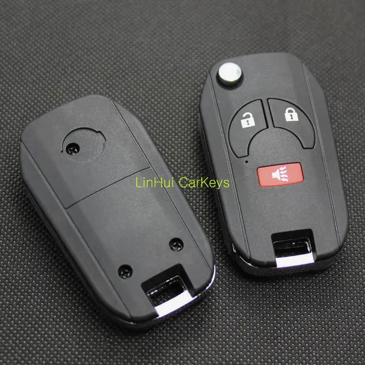 Pinecone для ключа чехол для NISSAN SUNNY MARCH SYLPHY TIIDA Автомобильный ключ 2+ 1 кнопки дистанционного ключа модифицированный пустой ключ крышка 1 шт