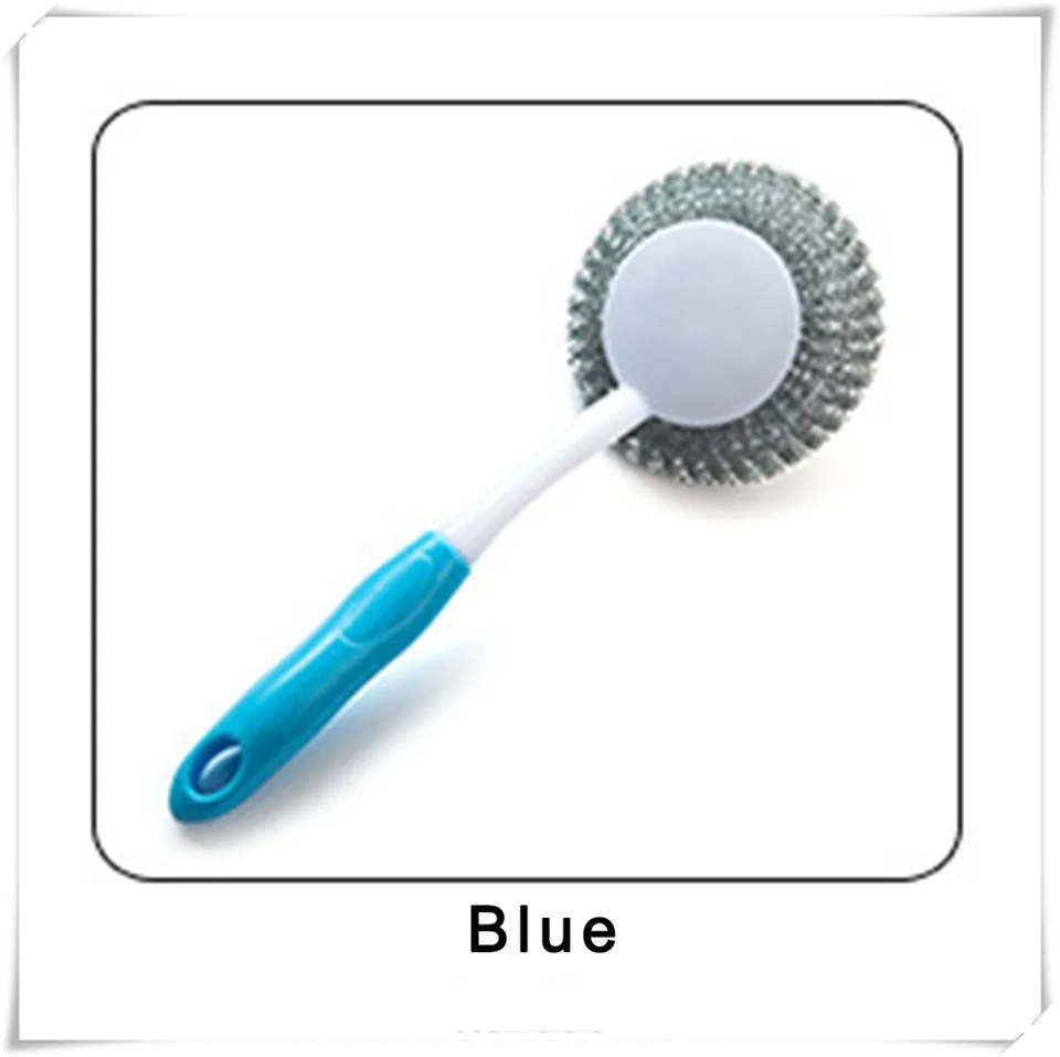 Cleaning Brush Blue MSJO кухонная щетка для мытья посуды, кастрюля из нержавеющей стали, чистящая проволока, Шариковая щетка для чистки металла, миска, кухонные аксессуары - Цвет: Cleaning Brush Blue