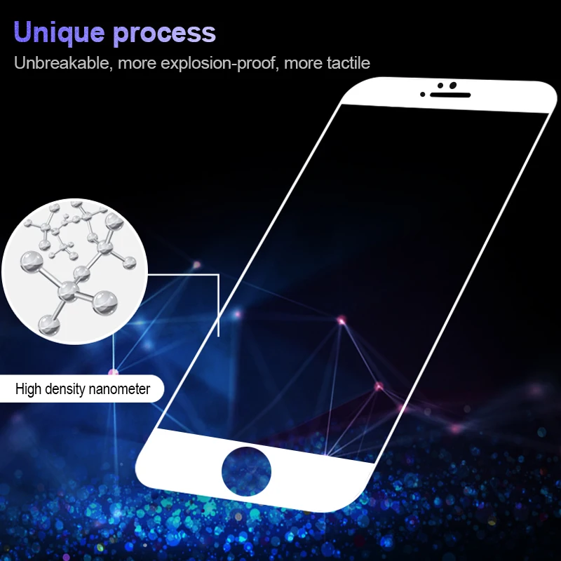 Защитная пленка HUKU на весь экран для iPhone 5 s закаленное стекло 5C искусственное