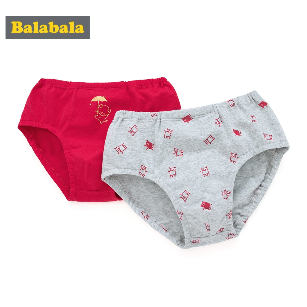 Balabala/2 комплекта мягкие хлопковые трусы для мальчиков нижнее белье с милым