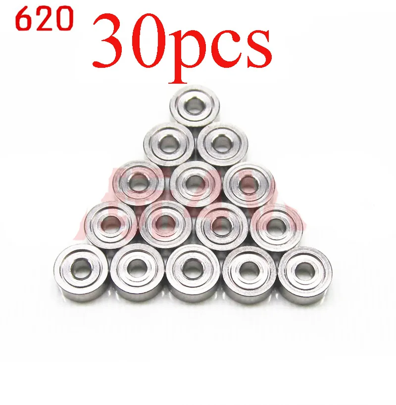 

30PCS 520/620 Bearing Super Smooth Idle Tens of Seconds Hardware Custom Parts for RC Tamiya Mini 4WD Racing Car Model