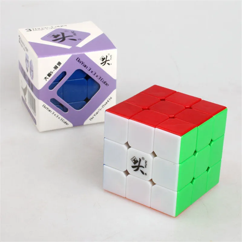 Dayan ZHANCHI Stickerless 3x3x3 Магический кубик 57 мм скоростной гладкая закрутка головоломка