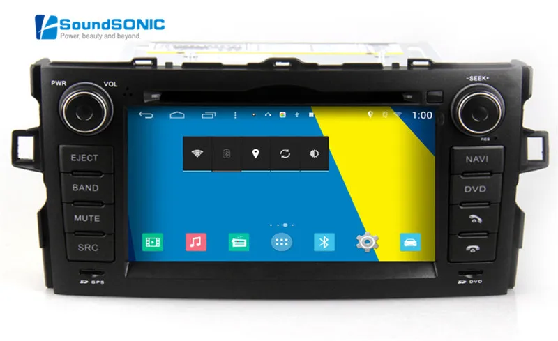 Android 4.4.4 для Toyota Auris Сенсорный экран стерео Радио DVD GPS навигации сидел Navi СМИ