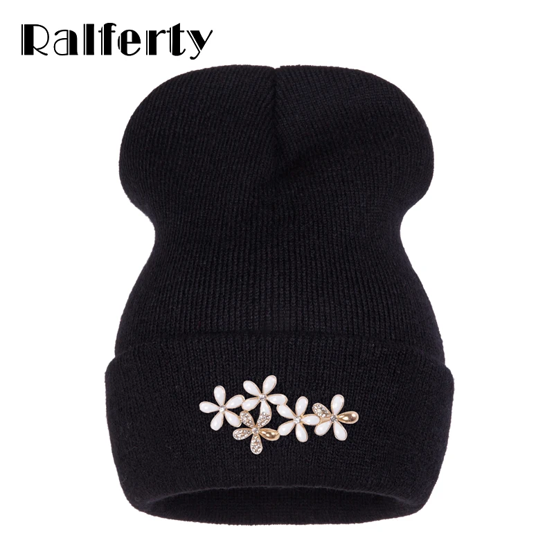 Ralferty Beanies женские шапки шапка женская зимняя Цветочная шапочка Женские