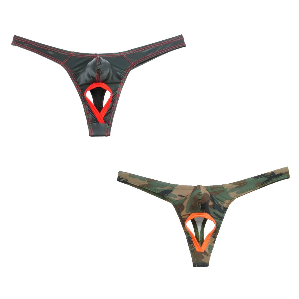 Сексуальные мужские g стринги мужское нижнее белье модные танга торчащие карманы