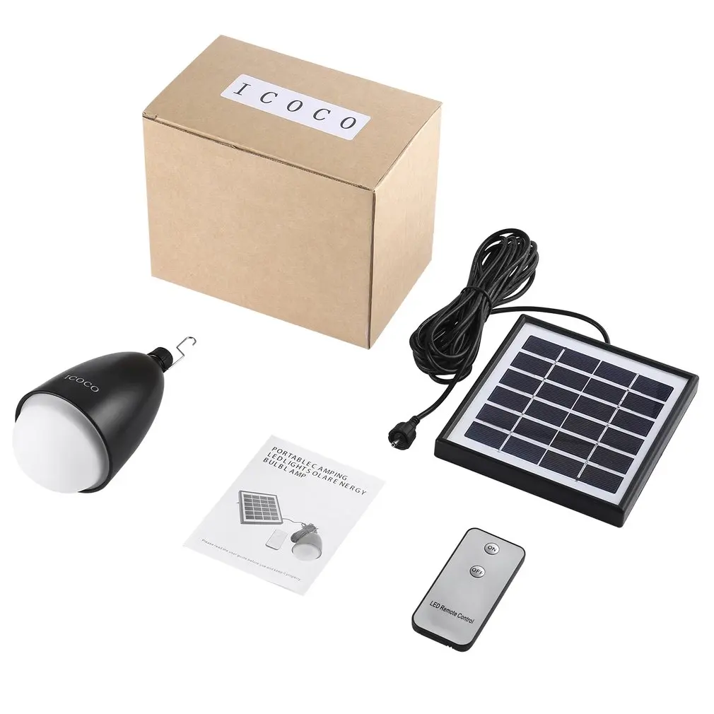 Portable Camping Led Light Solar Energy Bulb Lamp Environmental Over Charging Protection Adjustable Touching | Освещение