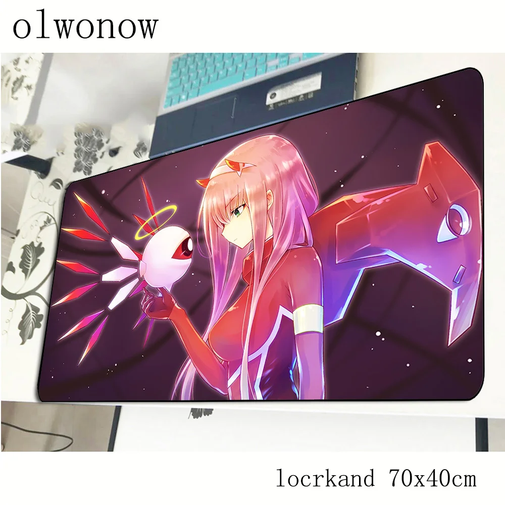 Darling в franxx коврик для мыши 70x40 см HD узор колодки лучший игровой геймер модные