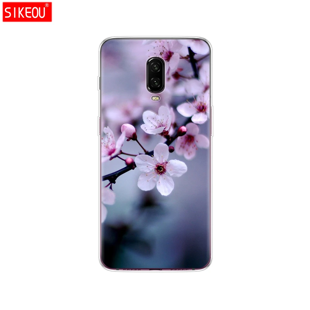 12092 Силиконовый чехол для oneplus 6 t, чехол, Coque для one plus 6 T, чехол etui, чехол для oneplus 6 t, силиконовый чехол с котом и цветами - Цвет: 12092