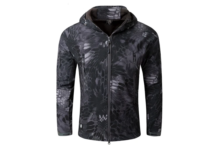 Maxulla куртки из кожи акулы Мужская ветровка с длинным рукавом камуфляжная верхняя одежда водонепроницаемая ветровка мужская флисовая одежда Mla033